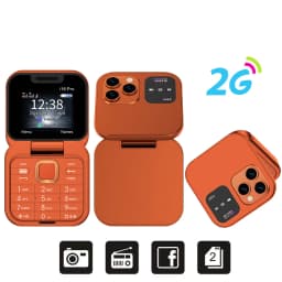 SERVO I16 Pro Flip Block Mobile Phone Dual SIM Cards 1.77' Screen Speed Dial Magic Voice Blacklist Mini Box Cellphone 3.5mm Jack