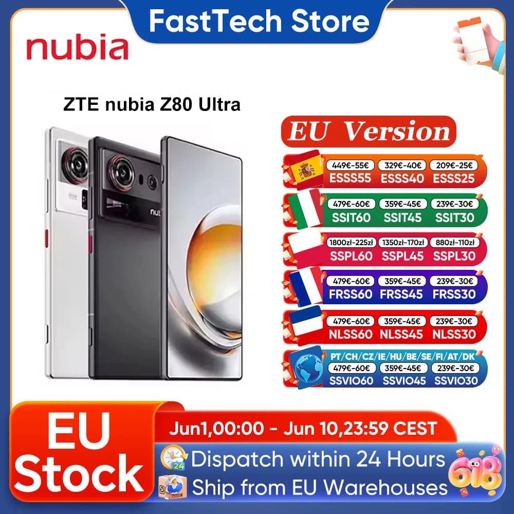 Global Version Zte Nubia Z80 Ultra 5g Snapdragon 8 Elite Gen 5 7200Mah 6.85'' 144Hz Oled Display 90W Fast Charging 64Mp+50Mp Ai