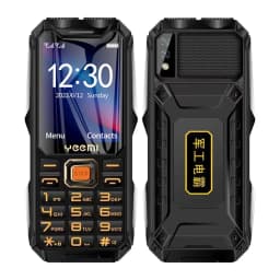 YeeMI Q8 4G Rugged Phone 16800mAh Big Battery Dual Flashlight 2.6Inch HD Screen Dual SIM Mobile Phone Large Button Cellphone SOS
