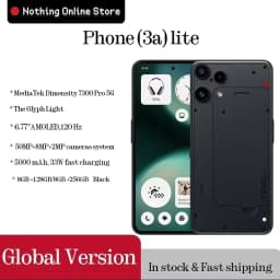 In Stock Nothing Phone (3a) Lite Global Version MediaTek Dimensity 7300 Pro5G 6.77 AMOLED 120Hz 5000mAh 50MP Camera