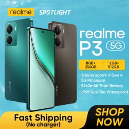 [Global Version] realme P3 5G Smartphone NFC Snapdragon® 6 Gen 4 Chipset 5260mAh Battery 6.67" 120Hz AMOLED Display No Charger