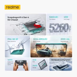 [Global Version] realme P3 5G Smartphone NFC Snapdragon® 6 Gen 4 Chipset 5260mAh Battery 6.67" 120Hz AMOLED Display No Charger