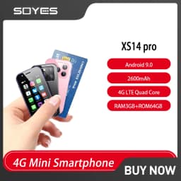SOYES XS14 Pro 4G Mini Smartphone Android 9.0 3GB+64GB 2600mAh Face Recoginition 3.0 Inch Small Cell Phone WhatsApp Google Phone