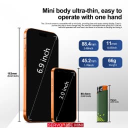 SERVO 18SE MINI 3G Pocket Smartphone Android System Google Play 16GB ROM 2MP Camera WiFi Super Small Smart Phones 2 SIM Standby