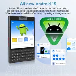 Unihertz Titan 2 Smartphone Android 15 with Physical Keyboard 5G Dual Screen Phone 512GB Dimensity 7300 50MP Camera Dual SIM