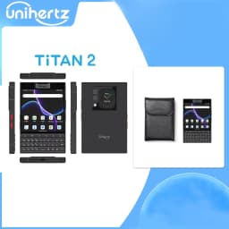 Unihertz Titan 2 Smartphone Android 15 with Physical Keyboard 5G Dual Screen Phone 512GB Dimensity 7300 50MP Camera Dual SIM