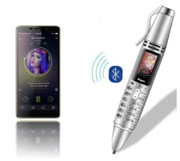UNIWA AK007 2G Mini Pen Phone Dual Nano SIM Cellphone 0.96" 550mAh Mobile Phone Bluetooth Dialer 0.08MP Camera Voice Recorder