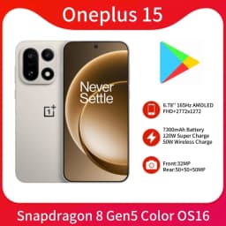 Unlocked OnePlus 15 Snapdragon 8 Elite Gen 5 6.78inch AMOLED 120Hz 50MP 7300Mah 120W Super Charger NFC OTA