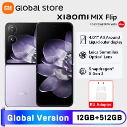 New Xiaomi MIX Flip Smartphone Global Version Snapdragon 8 Gen 3 CPU 12GB RAM 512GB ROM 50MP Leica Camera Foldable Display