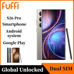 FUFFI S26 Pro Smartphone Android 12GB RAM 512GB ROM 6.8 Inch Cellphone 720x1600HD 8+20MP 4100mAh Battery 5G Network Mobile Phone