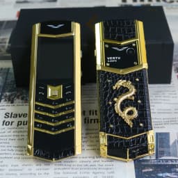 Elegant Metal Signature Handmade Dragon Cellphone Classic Senior Mobile Phone Dual SIM Bluetooth Dialer Luxury Elderly Phone 2G