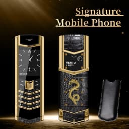 Elegant Metal Signature Handmade Dragon Cellphone Classic Senior Mobile Phone Dual SIM Bluetooth Dialer Luxury Elderly Phone 2G