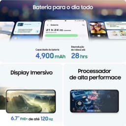 Samsung Galaxy S25 Fe Smartphone 128Gb 5g 8Gb Ram Navy Blue 6.7" Mute Triple + Selfie 12Mp