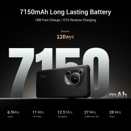FOSSiBOT F112 Pro 5G Smartphone,24GB RAM(8GB+16GB Virtual) 256GB ROM,6.88" HD+ Display,50MP Main Camera,7150mAh Large Battery,18W Fast Charging,NFC,Android 14,Mobile Phone Global Version Dual SIM Unlocked Cell Phone For Daily Work Entertainment