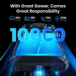 Fossibot F110L Rugged Smartphone, Android 15, 12GB(4+8GB Expand) RAM 128GB ROM, 6.745" HD+ IPS Display, 10000mAh Large Battery, 50MP+8MP+5MP Triple Camera, NFC GPS