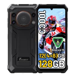 Fossibot F110L Rugged Smartphone, Android 15, 12GB(4+8GB Expand) RAM 128GB ROM, 6.745" HD+ IPS Display, 10000mAh Large Battery, 50MP+8MP+5MP Triple Camera, NFC GPS