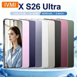 Hot New IVMI XS26 Ultra Smartphone 6.9-inch Android 10 3GB RAM 16GB ROM Face ID 4G Network Google Play Store Phone