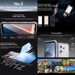 Blackview Oscal Marine 3 Rugged Phone 8GB+256GB 6.56" Android 16 5000mAh Battery Helio G81 13MP+16MP Camera 4G NFC Smartphone