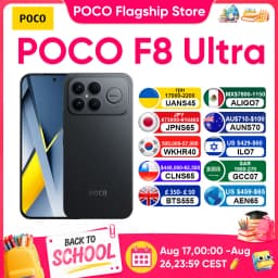 Original POCO F8 Ultra Global Version Smartphone Snapdragon 8 Elite Gen 5 6.9" Display 6500mAh 100W HyperCharge 50W Wireless NFC