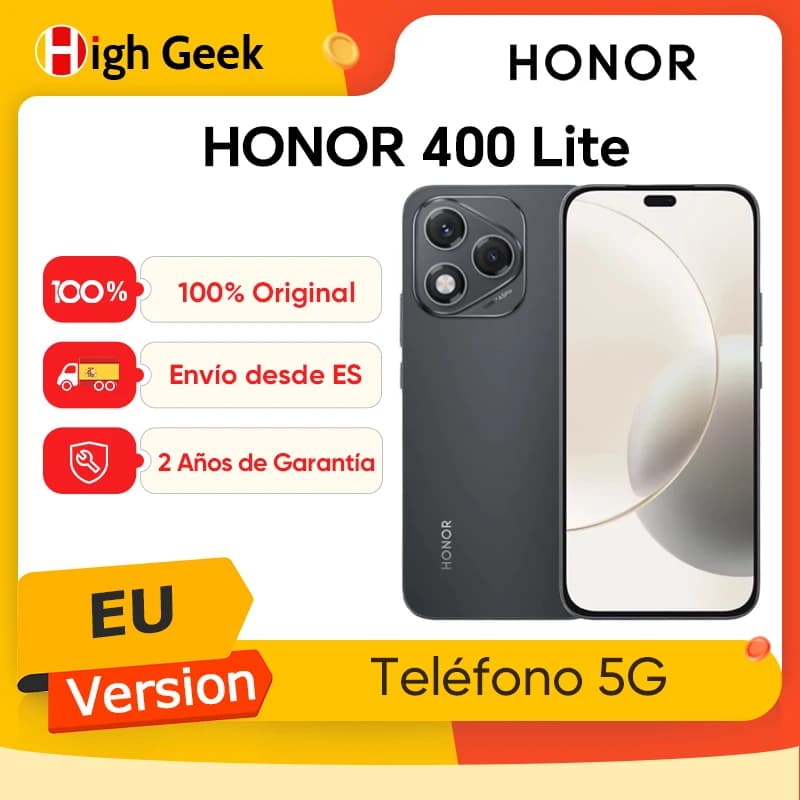 EU Version HONOR 400 Lite 5G Smartphone MTK Dimensity 7025-Ultra 108MP Main Camera 5230mAh Battery 6.7inches AMOLED Display