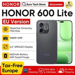 HONOR 600 Lite 5G 6.6" Smartphone EU Version MediaTek Dimensity 7100 Elite 120Hz AMOLED Display 108MP 6520mAh 45W SuperCharge