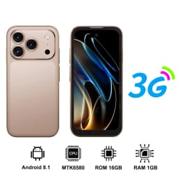 SERVO Mini Smartphone 3.75" HD Display 3G WCDMA Android Dual SIM Face Unlock GPS Video Player Unlocked Pocket Small Mobile Phone