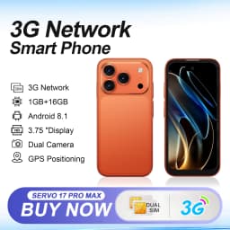 SERVO Mini Smartphone 3.75" HD Display 3G WCDMA Android Dual SIM Face Unlock GPS Video Player Unlocked Pocket Small Mobile Phone