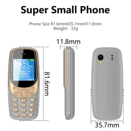 SERVO Q3308Pro 3 SIM Card Mini Mobile Phone Bluetooth Dial Magic Voice FM Call Recorder 1.33inch Small Pocket Button Cell Phones