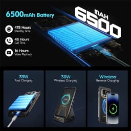 Ulefone Armor 25T 4G Rugged Phone Android 14 33W 50MP+64MP Night Camera NFC Waterproof Smartphone 6.78" 120Hz 256GB ROM Global