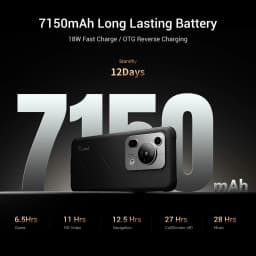Fossibot F112 Pro 5G Android 14 Rugged Smartphone 24GB(8+16) 256GB 6.88" HD+ 7150mAh Mobile Phone 50MP Camera NFC Cellphone
