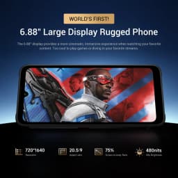 Fossibot F112 Pro 5G Android 14 Rugged Smartphone 24GB(8+16) 256GB 6.88" HD+ 7150mAh Mobile Phone 50MP Camera NFC Cellphone