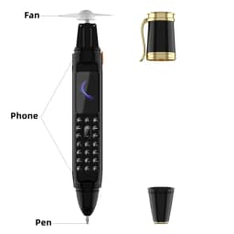 SERVO BM111 Pen Mobile Phone Dual SIM Standby Camera Bluetooth Dialer FM Radio Magic Voice 1800mAh Cellphone Handwriting Pen Fan