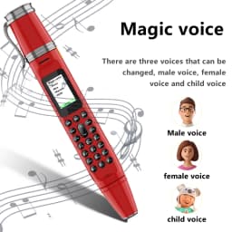 SERVO BM111 Pen Mobile Phone Dual SIM Standby Camera Bluetooth Dialer FM Radio Magic Voice 1800mAh Cellphone Handwriting Pen Fan