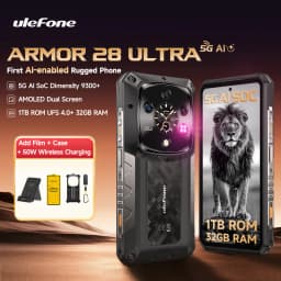 【World Premiere】Ulefone Armor 28 Ultra 5G AI Rugged Phone 1TB ROM+32GB RAM Android Smartphone AMOLED 6.67" 10600mAh Mobile phone