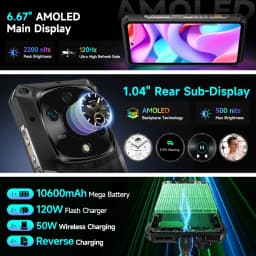 【World Premiere】Ulefone Armor 28 Ultra 5G AI Rugged Phone 1TB ROM+32GB RAM Android Smartphone AMOLED 6.67" 10600mAh Mobile phone