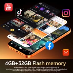 IVMI 17Pro Max Smartphones Android12.0 Dual SIM 6.7" 4GB RAM 32GB ROM Google Play Store 4G Fingerprint Face Unlock Mobile Phones