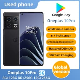 Oneplus 10 Pro 5G Smartphone CPU Qualcomm Snapdragon 8 Gen 1 Battery Capacity 5000 MAh 48MP Camera Original Used Phone