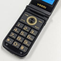 YEEMI G9000 Flip Mobile Phone 2.6inches GSM Big Keyboard Dual SIM Card Flashlight FM Radio Bluetooth E-book Camera 2G Cellphone