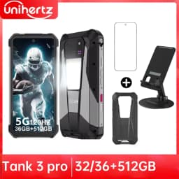 Unihertz Tank 3 Pro 8849 with 100 Lumens 120Hz Projector ,32GB/36GB RAM,512GB ROM,23800mAh 120W Fast Charger,5G,200MP Camera