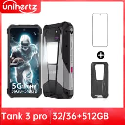 Unihertz Tank 3 Pro 8849 with 100 Lumens 120Hz Projector ,32GB/36GB RAM,512GB ROM,23800mAh 120W Fast Charger,5G,200MP Camera
