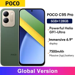 Smartphone POCO C95 pro 7500mAh 45W turbo charging Global Version Helio G91-Ultra 50MP 6.9" display