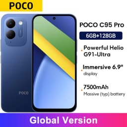 Smartphone POCO C95 pro 7500mAh 45W turbo charging Global Version Helio G91-Ultra 50MP 6.9" display