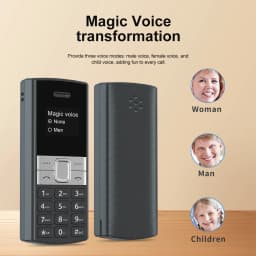 SERVO BM150 Mini Backup Mobile Phone Speed Dial Magic Voice Auto Call Recording Blacklist Small Feature Cellphones 2 SIM Standby