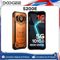 Doogee S200E 5g Rugged Phone 1.32" Amoled Rear Display 48Gb Ram(8Gb+40Gb) 256Gb Rom 10100Mah Ai Triple Camera Android 16 Mobile Phone