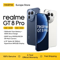 realme GT8 Pro Smartphone 5G 7000 mAh Android 16 AMOLED 120W Ultra Charge+50W Wireless Charge Smartphone Snapdragon 8850, 200MP Camera Camera, 50MP IMX906 OIS, 6.78' 2K 144Hz Display, IP69 Snapdragon 8 Elite Gen 5 Charger Not Included