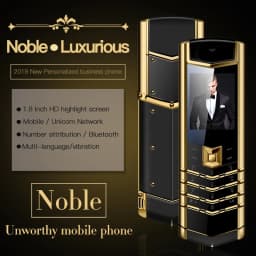 Luxury V10 Phone with Metal Leather Body Dual Card Slot Invisible Keyboard FM Radio And Camera - Premium Unisex Design
