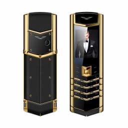 Luxury V10 Phone with Metal Leather Body Dual Card Slot Invisible Keyboard FM Radio And Camera - Premium Unisex Design