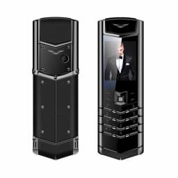 Luxury V10 Phone with Metal Leather Body Dual Card Slot Invisible Keyboard FM Radio And Camera - Premium Unisex Design
