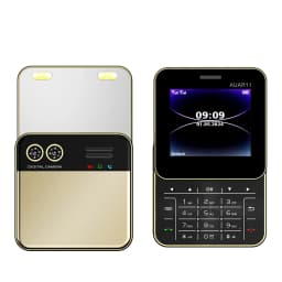 Low Price Sale SERVO AUAR11 2G GSM Rotate Screen Dual SIM Speed Dial Magic Voice Flashlight 2.4" Side Slider Square Cellphones