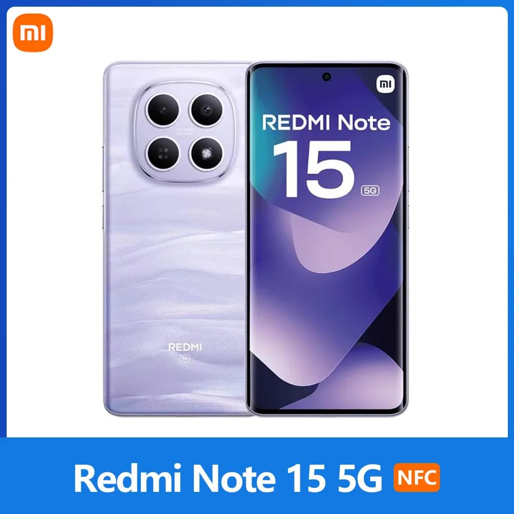Xiaomi Redmi Note 15 5G, NFC, 6.77'' FHD AMOLED Display, 120 Hz, 108 MP Camera, 5520 mAh Battery, IP65